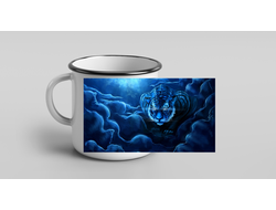 Кружка эмалированная год Тигра №7