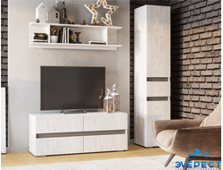 МОДУЛЬНАЯ ГОСТИНАЯ МРИЯ №2 (бетон/графит) 1702*2052*365