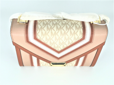 Сумка Майкл Корс Whitney бежевая с полосками