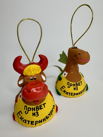 Колокольчик "Привет из Екатеринбурга". Разные виды