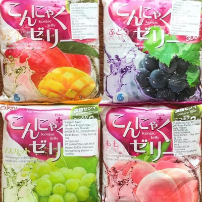 Желе "Yukiguni Aguri" порционное Конняку со вкусом винограда