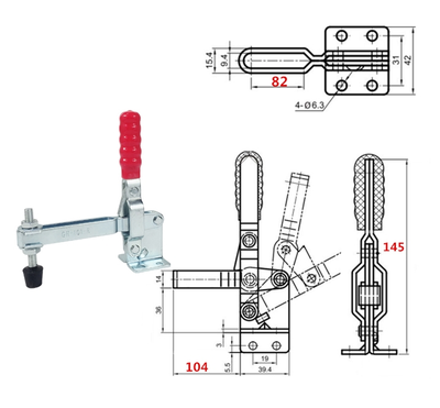 Зажим механический GH-101-E 100mm