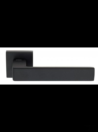 Дверная ручка на квадратном основании Fratelli Cattini &quot;BOOM&quot; 8-NM матовый черный