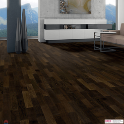 Инженерная доска Haro Дуб Африканский 539794 в интерьере комнаты