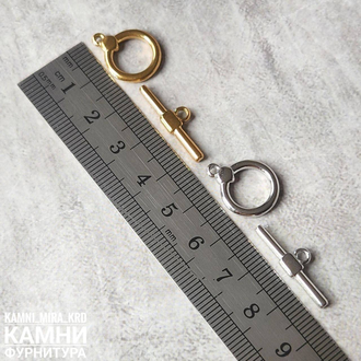 Тоглы ЛЮКС 15 мм, нержавеющая сталь, вид и цвет в ассортименте, цена за штуку