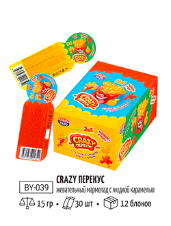 Жеват.мармелад с жид.карамелью "Сrazy перекус" 15гр*30шт*12бл.