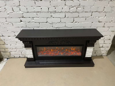 Линейный электрокамин Дублин BL M2 с очагом Beverly 1000