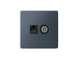 Systeme Electric ArtGallery Грифель Розетка двойная ТВ + компьютерная RJ45, кат. 5Е GAL000789