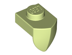 Plate, Modified 1 x 1 with Tooth Vertical, Yellowish Green (15070 / 6267422)