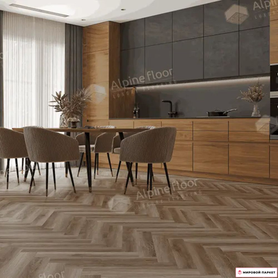Ламинат Alpine Floor Herringbone 8 Pro Дуб Пикардия LF102-14 в интернет-магазине mirovoy-parquet.ru