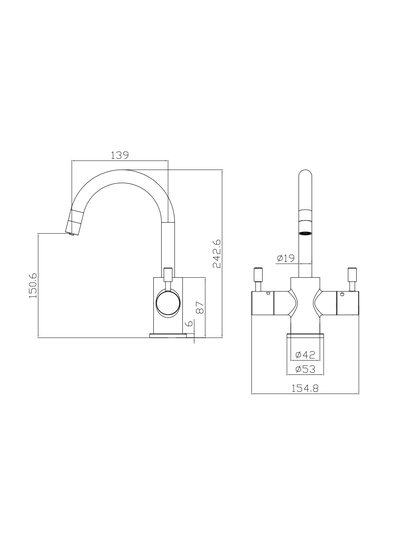 Система мгновенного кипячения воды 2в1 AQUAHOT 2200 BN