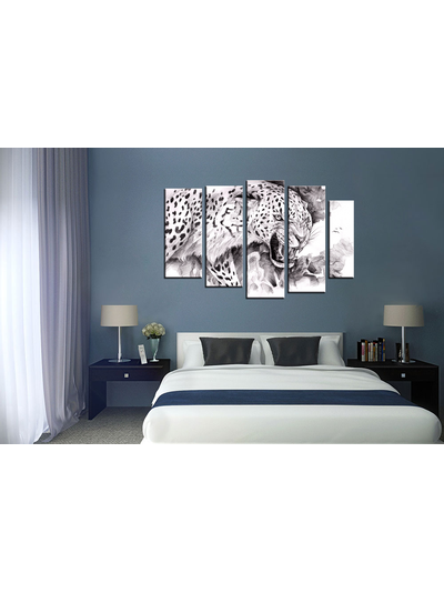 Модульная картина "Оскал зверя"