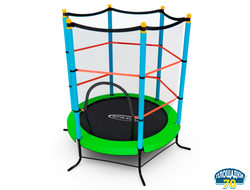 Батут детский DFC SMRKIDS 55" с сеткой, GREEN