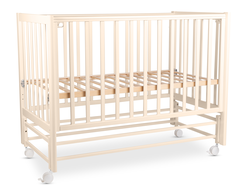 Детская кроватка Woodix Classic Go маятник продольный Слоновая кость