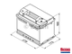 Термокейс ТК-Е4 Euro box, подходит для авто с АКБ А/h: 74, 75, 76, 77, Габариты, мм: 278x175x190