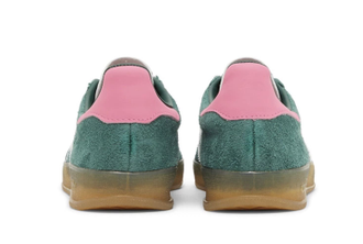 Adidas Gazelle Indoor Collegiate Green Lucid Pink сзади