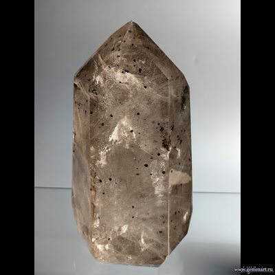 Горный хрусталь с включениями хлорита, гематита и рутила. Мадагаскар. 205*120*100мм. (ААА)