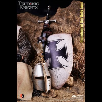 Тевтонский рыцарь (бронзовая версия) - КОЛЛЕКЦИОННАЯ ФИГУРКА 1/6 Series of Empires Teutonic Knights White Bronze Edition Holy Land Guard (SE135) - COOMODEL