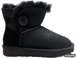 UGG W CLASSIC ULTRA С ПУГОВИЦЕЙ BLACK (36-40)