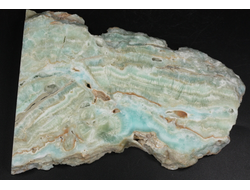 Арагонит голубой, полировка с двух сторон, Африка (124*91*10 мм, 223 г) №37761