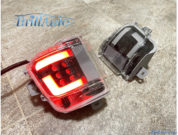 Противотуманки Toyota Land Cruiser 200 16-21 дымчатые серые (2 режима)