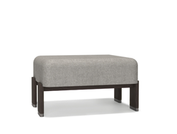 Пуф Jude, отделка деревом, обивка Q1762 VISBY 03 купить в Севастополе