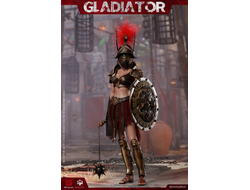 ПРЕДЗАКАЗ - Женщина-гладиатор в красном - ФИГУРКА 1/6 scale Imperial Legion-Imperial Female Warrior Red (HH18015) - HHmodel & HaoYuTOYS