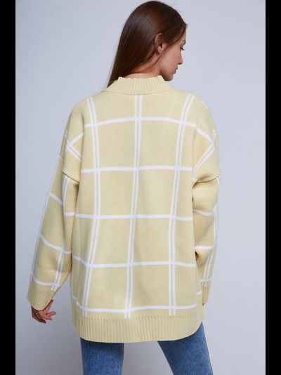 Кардиган женский лимонный