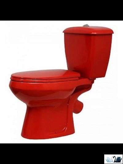 Унитаз с бачком Оскольская керамика Элисса Антивсплеск, красный, Стандарт купить в магазине Marysя