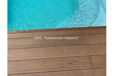 Терраса ДПК вокруг бассейна