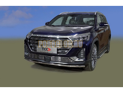 Защита передняя нижняя 42,4 мм ТСС для Jetour X90 Plus 2WD 2023-