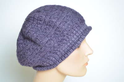 Кепка берет Vizio 4122 B W сиреневая