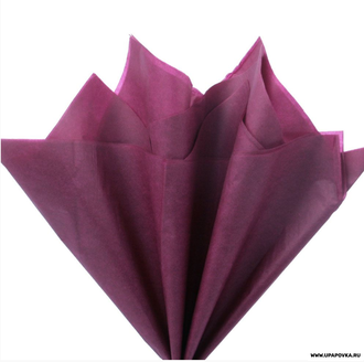 Бумага тишью 76х50 см 10 листов Бордовый