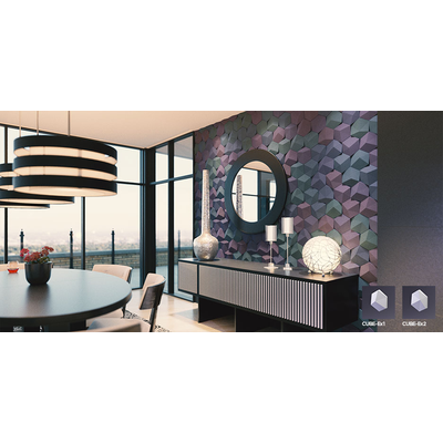 Гипсовая панель CUBE артикул E-0021