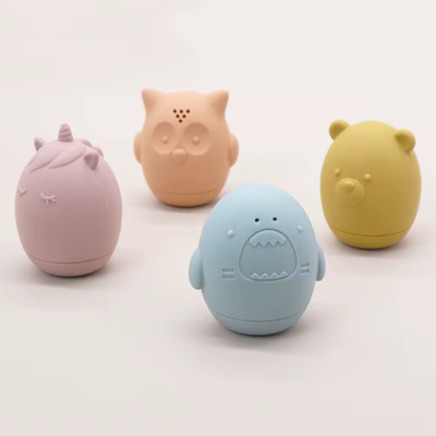 Игрушки брызгалки для ванной из пищевого силикона набор 4 шт.