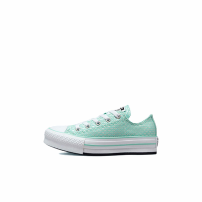 Купить Кеды Converse Chuck Taylor All Star Lift Platform Mermaid Scales бирюзовые низкие 372753C
