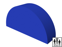 Мягкий модуль полуцилиндр 400x200x100