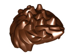 Minifigure, Hair Spiked, Reddish Brown (98385 / 4652797 / 6112609)