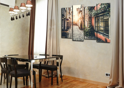 Модульная картина "Улочки города"