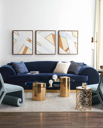 Золотой приставной столик "Мартин"