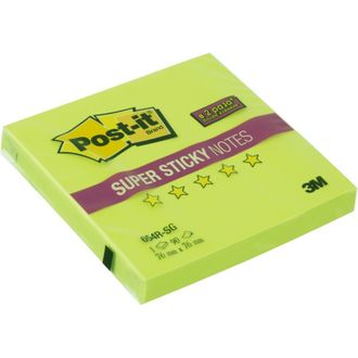 Блок-кубик Post-it Super Sticky 654R-SG, 76х76, зеленый (90 л)