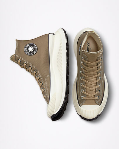 Купить кеды Converse Chuck Taylor 70 AT-CX Хаки на платформе заказать в Москве