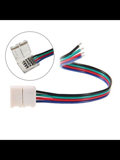 Соединительный кабель с одним зажимным разъемом для многоцветной ленты SC41C1ESB Ecola