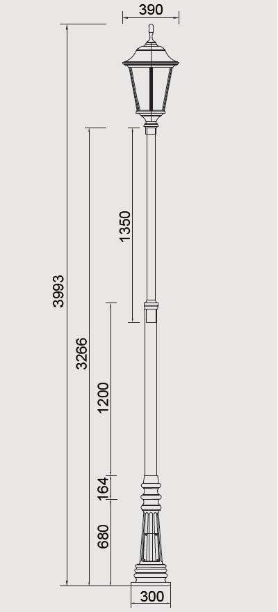 Парковый светильник серии  Bremen