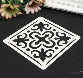 Трафарет пластик "Плитка Азулежу"_6 10х10 см