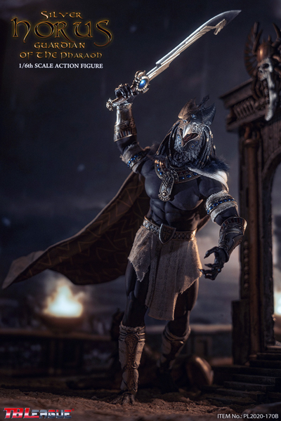 Гор в серебряном - Коллекционная ФИГУРКА 1/6 scale Action Figure King and Vengeful God Horus Silver Edition (PL2020-170B) - TBLeague