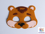 Карнавальная маска фетр Медведь