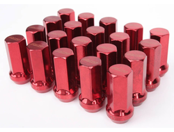 Комплект гаек PMU конус 12*1,25 красный HEX 17