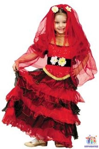 Костюм Испанка на рост 122 см (+ залог 1000 рублей) ПРОКАТ
