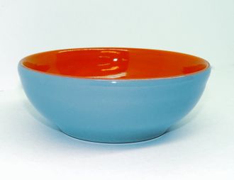 Салатник 0,8 л (круглый) (0,6 кг.) (голубой)